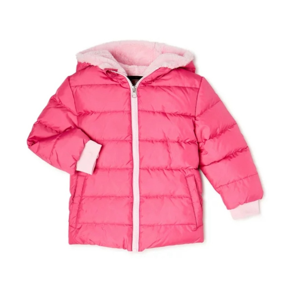 Swiss Tech Baby Girl Puffer Jacket, Size 12M